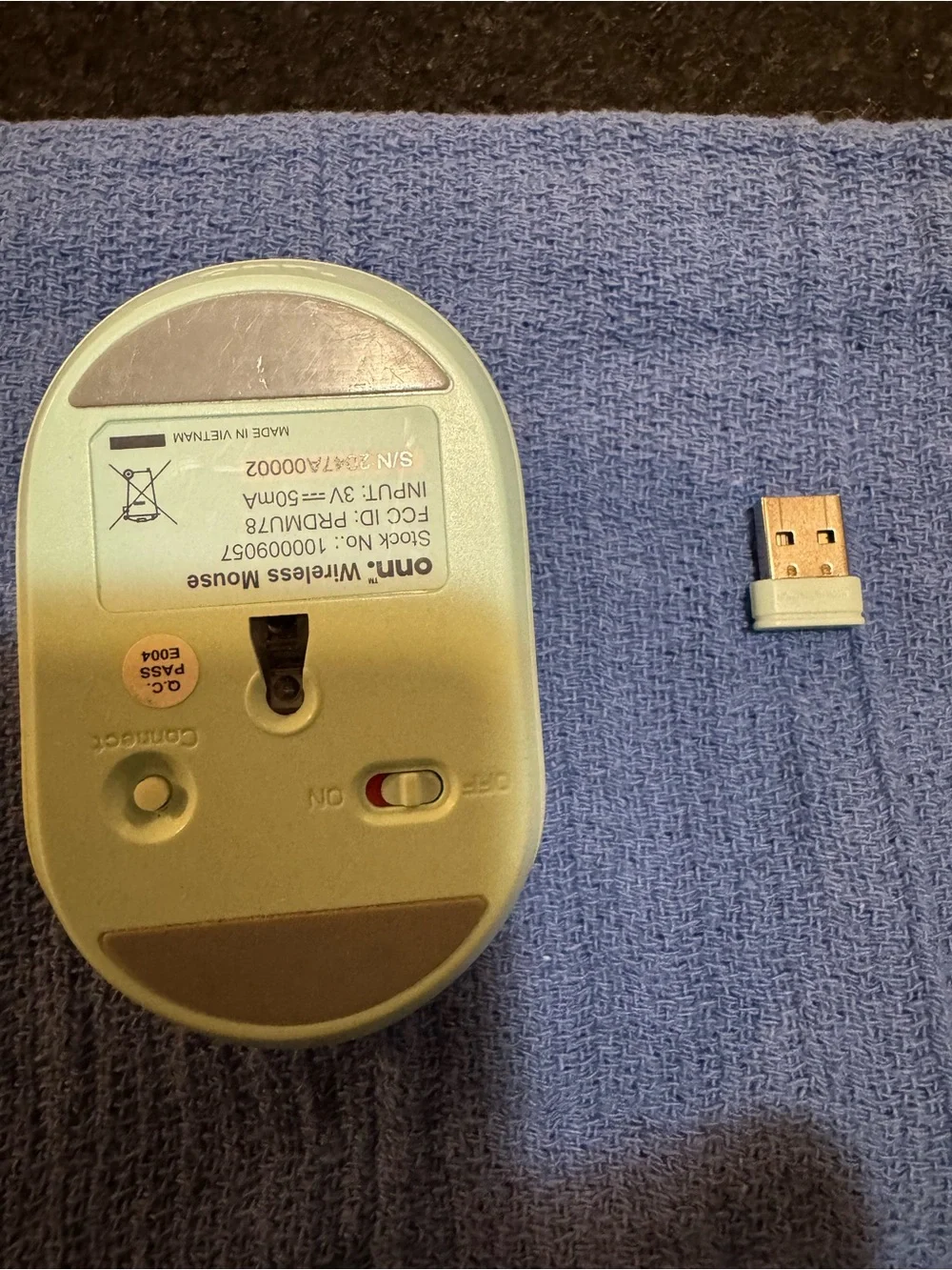 NEW Wireless Optical Computer Mouse with USB Receiver - Mint Green - Picture 4 of 8